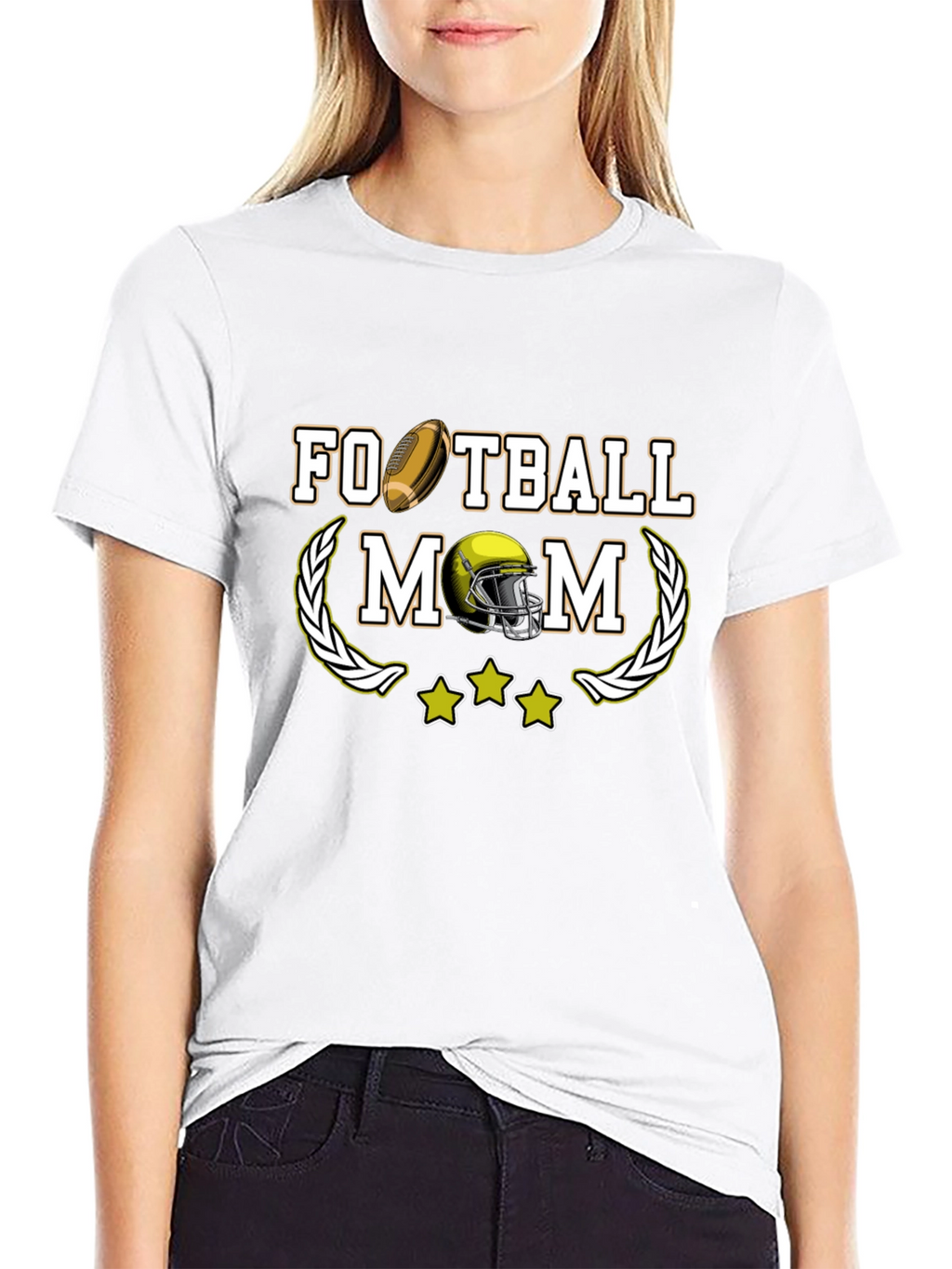 Football Mom Graphic T-Shirt