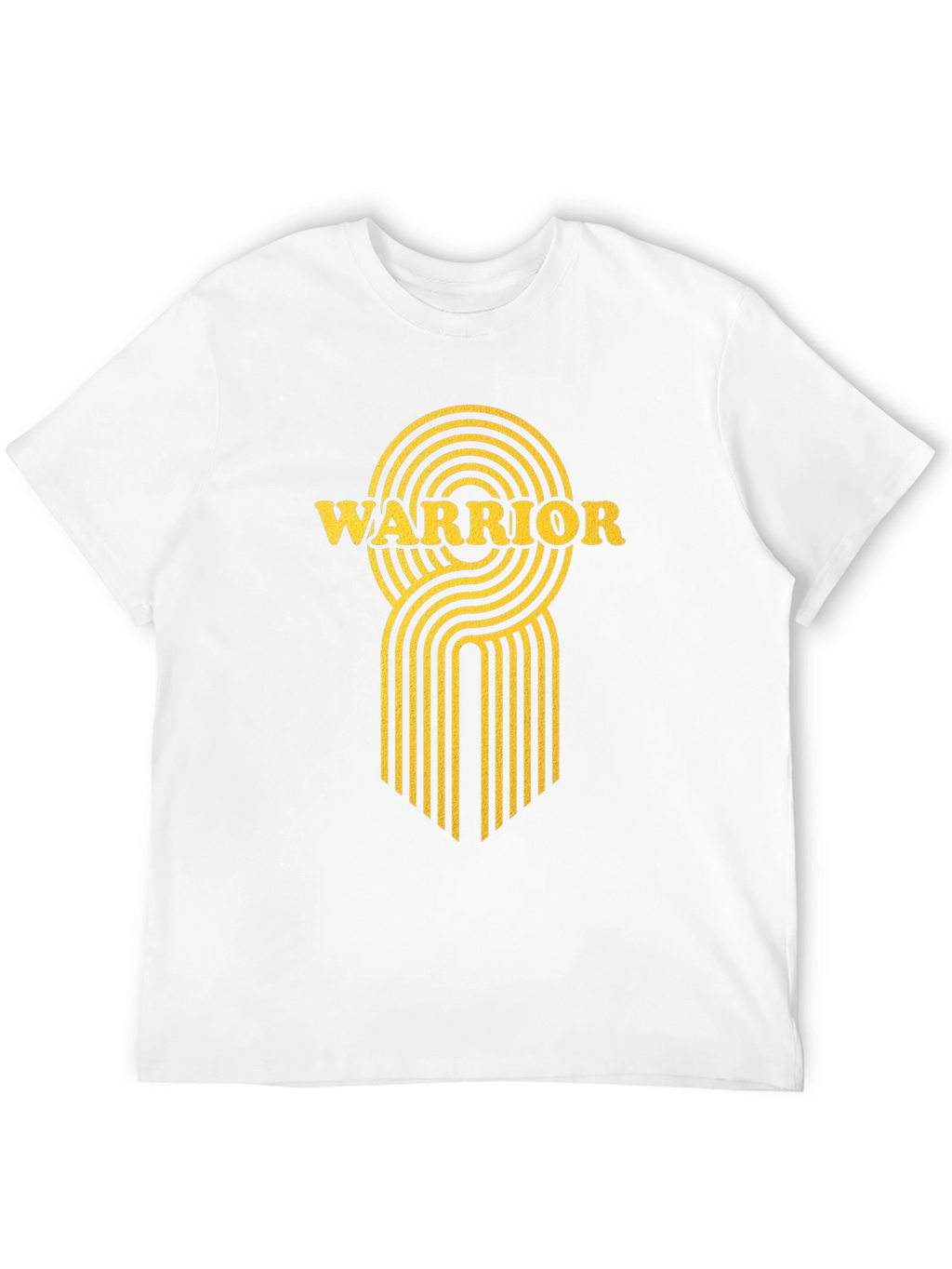 Warrior Graphic Print Black T-Shirt