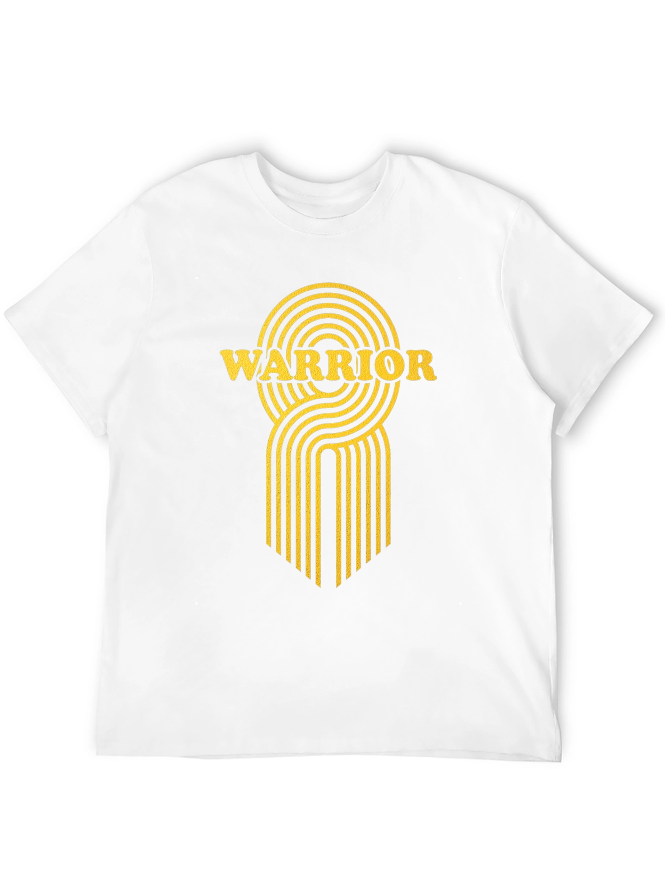 Warrior Graphic Print Black T-Shirt