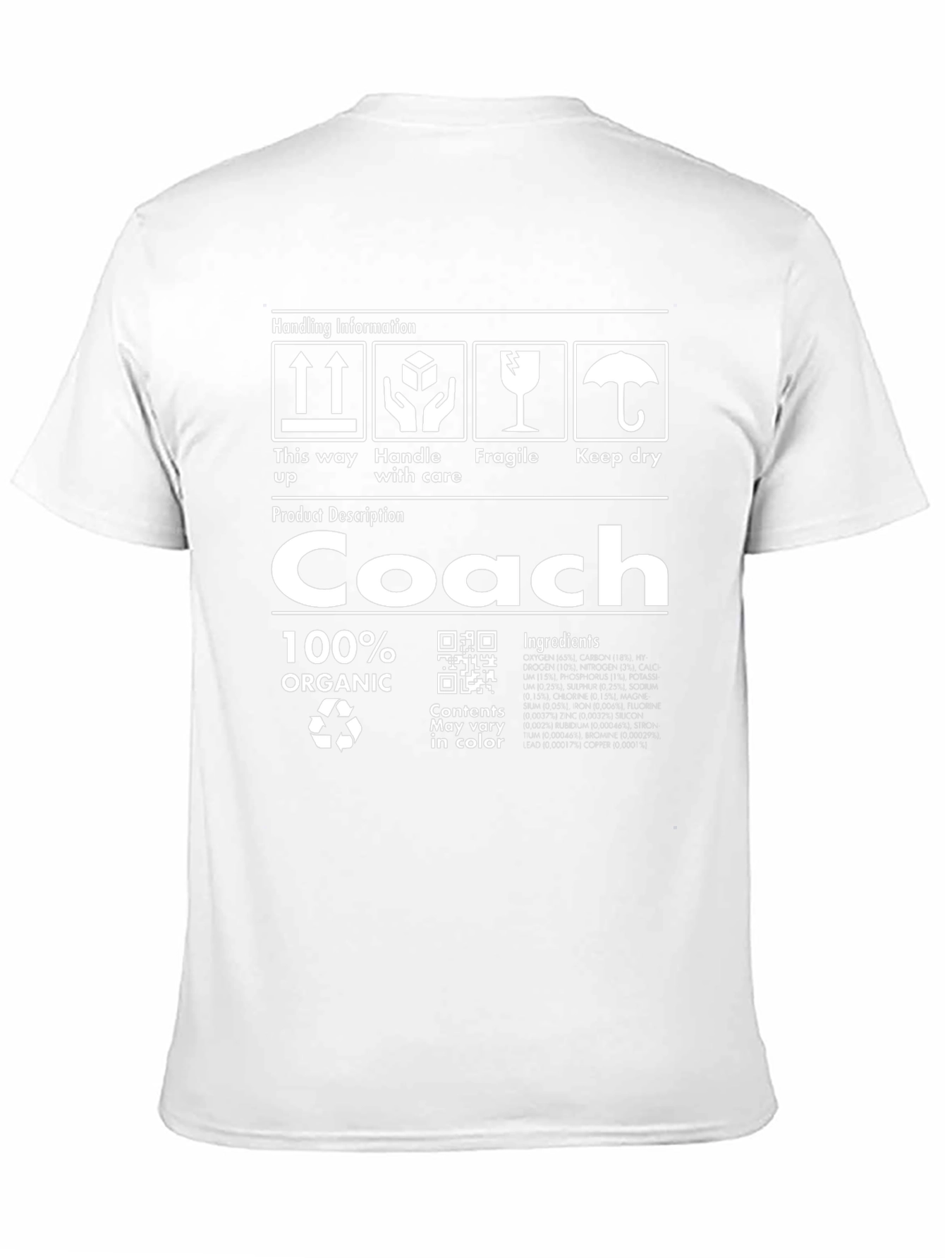 Coach Organic Cotton T-Shirt - Humorous Gift