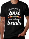 Love & Beads T-Shirt - Stylish Graphic Tee