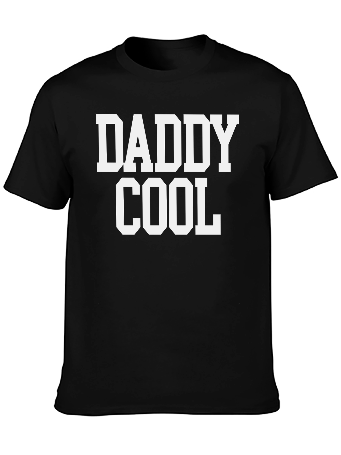 Daddy Cool Graphic Tee - Black Cotton T-Shirt