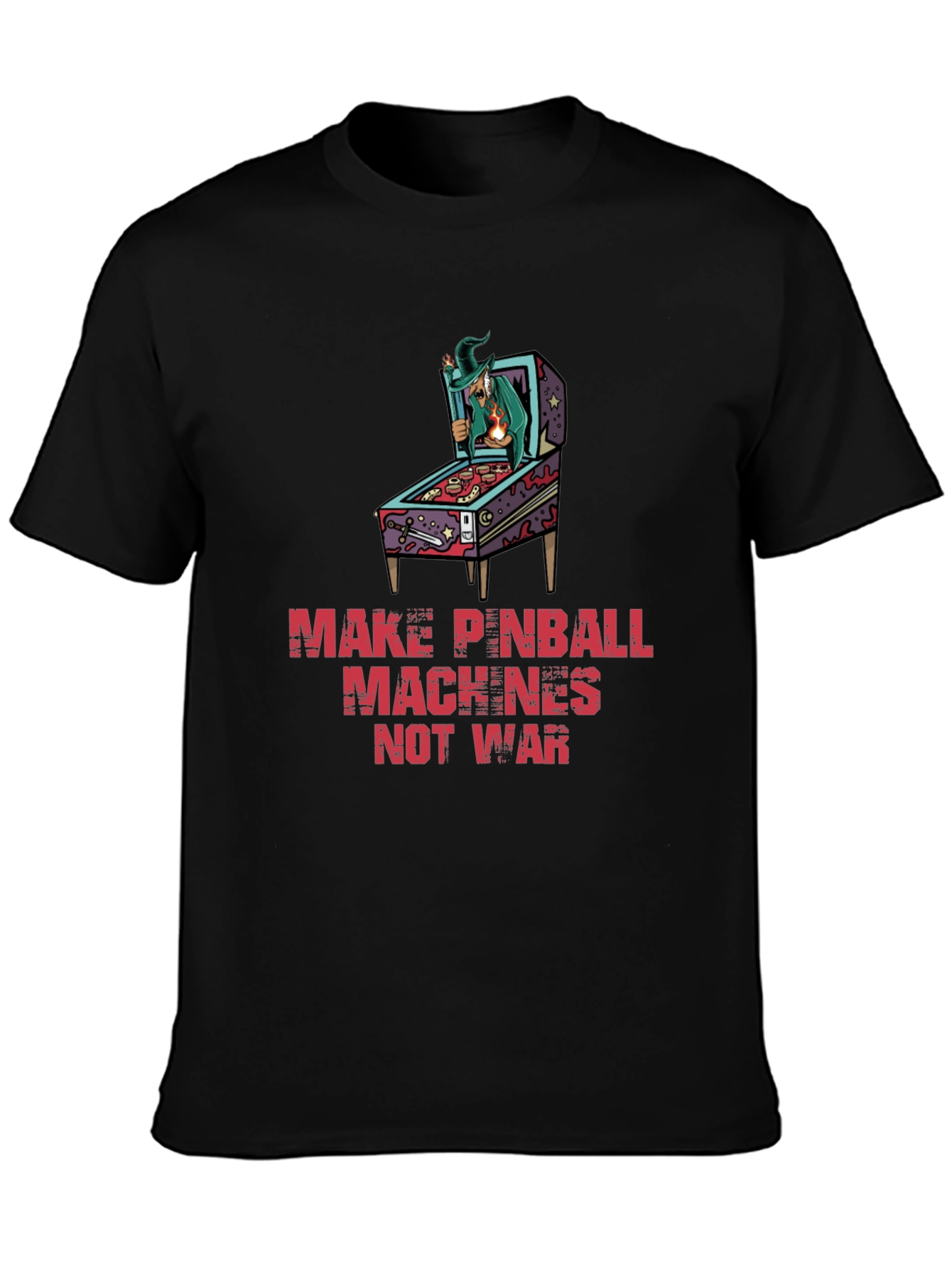 Make Pinball Machines Not War Graphic Tee