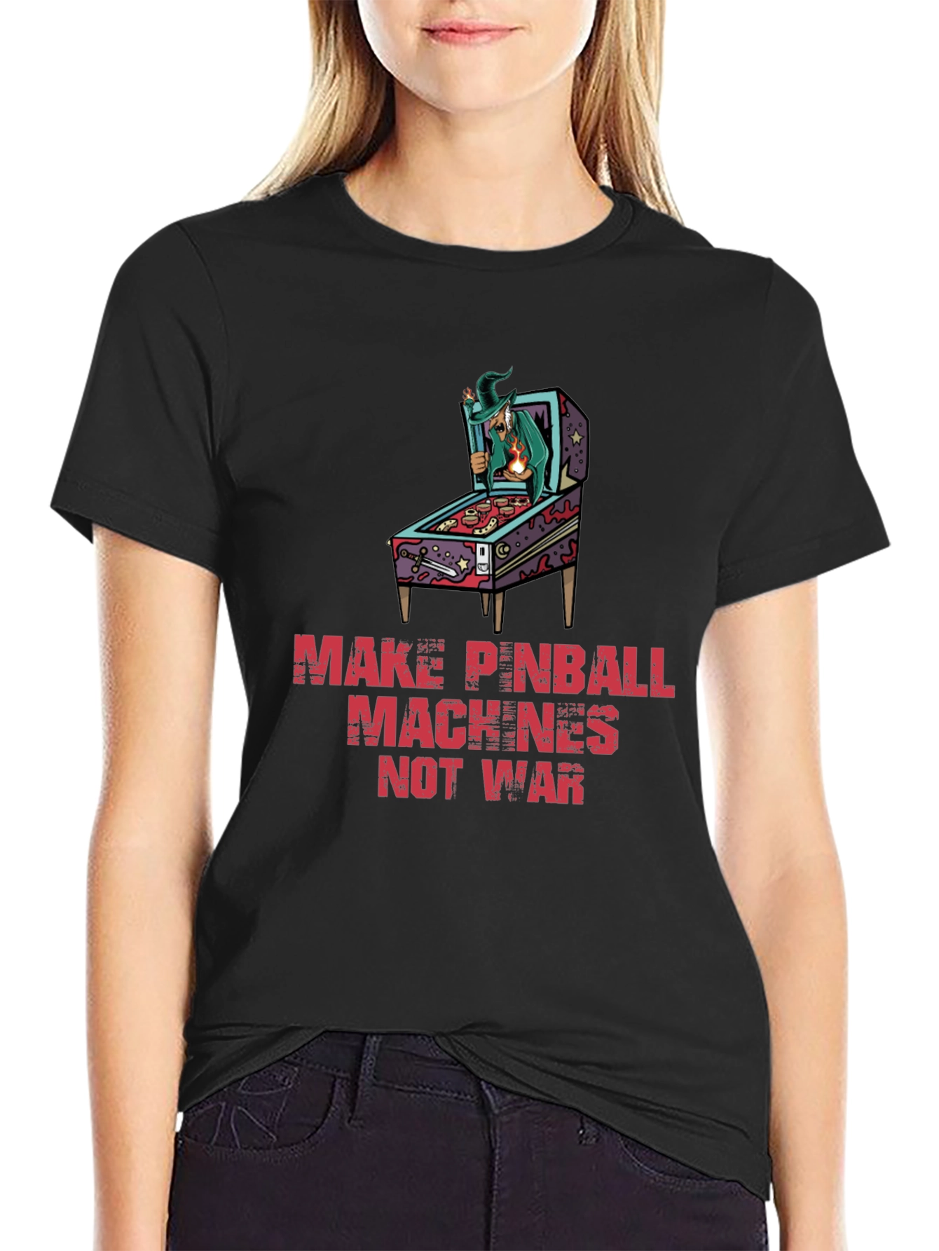 Make Pinball Machines Not War Graphic Tee