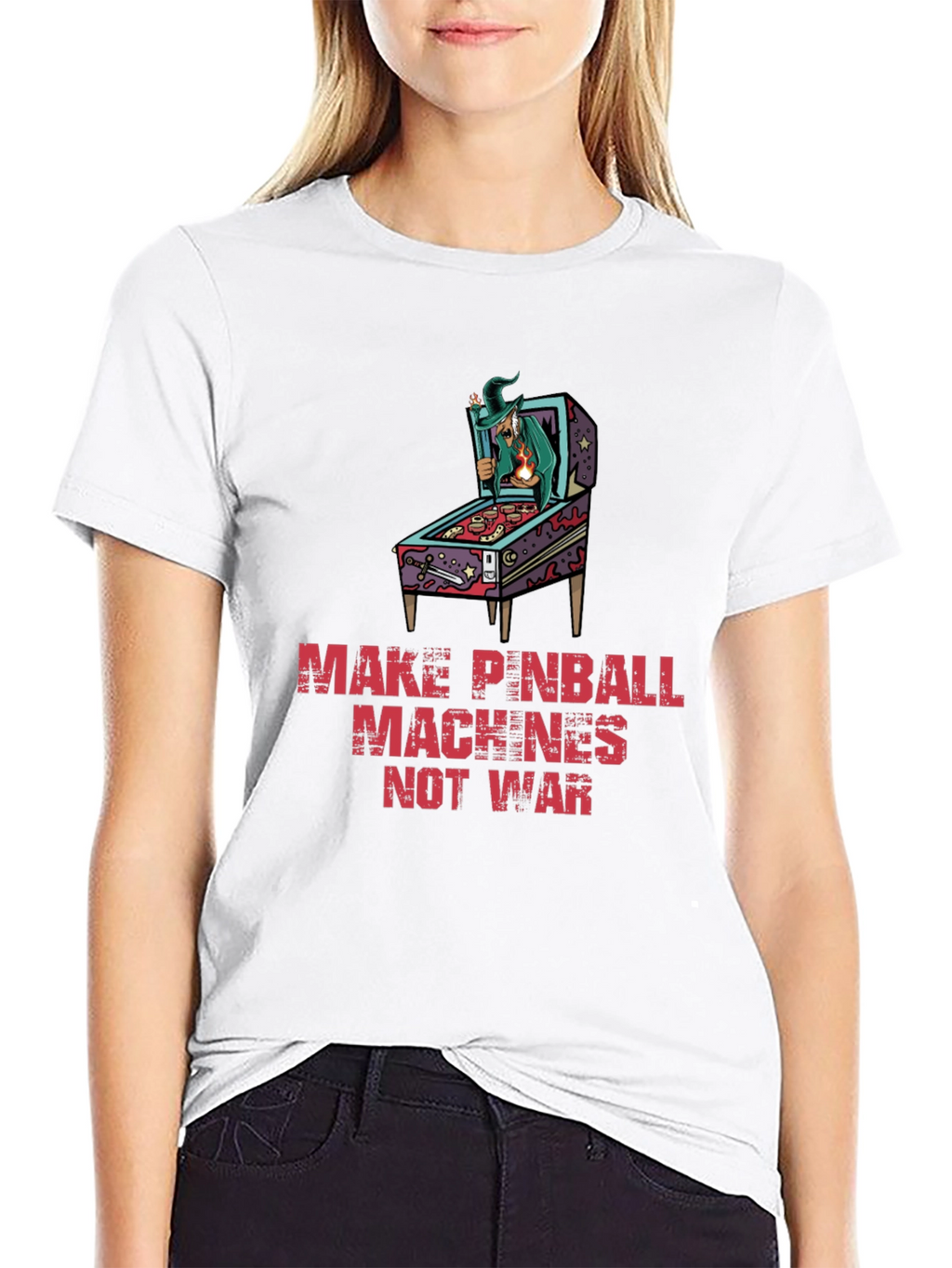 Make Pinball Machines Not War Graphic Tee
