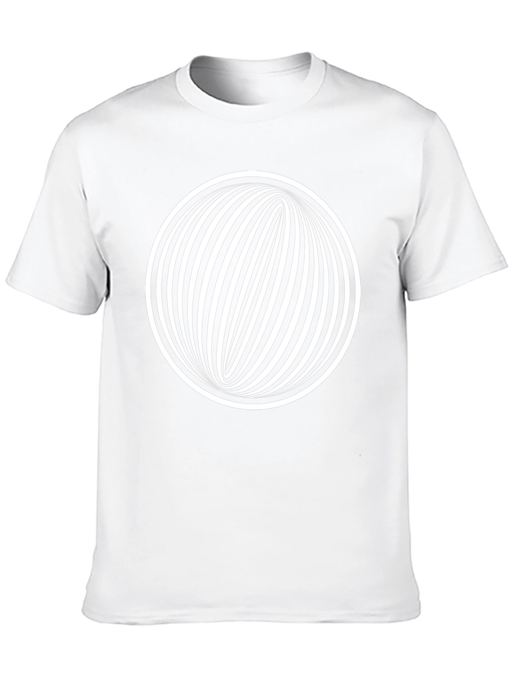 Optical Illusion Graphic Tee - Black Cotton Comfort