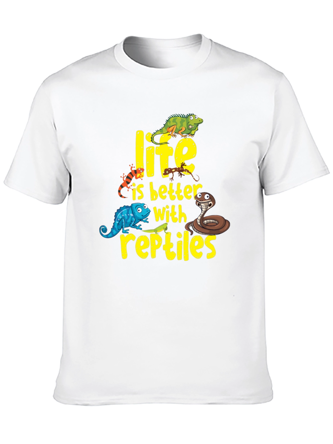 Reptile Lover T-Shirt - Life is Better With Reptiles