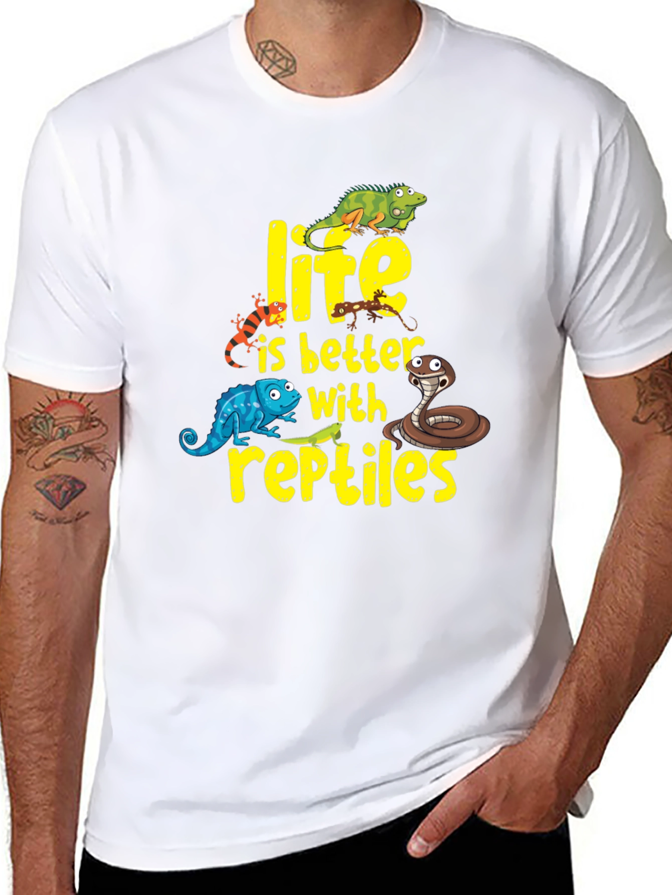 Reptile Lover T-Shirt - Life is Better With Reptiles