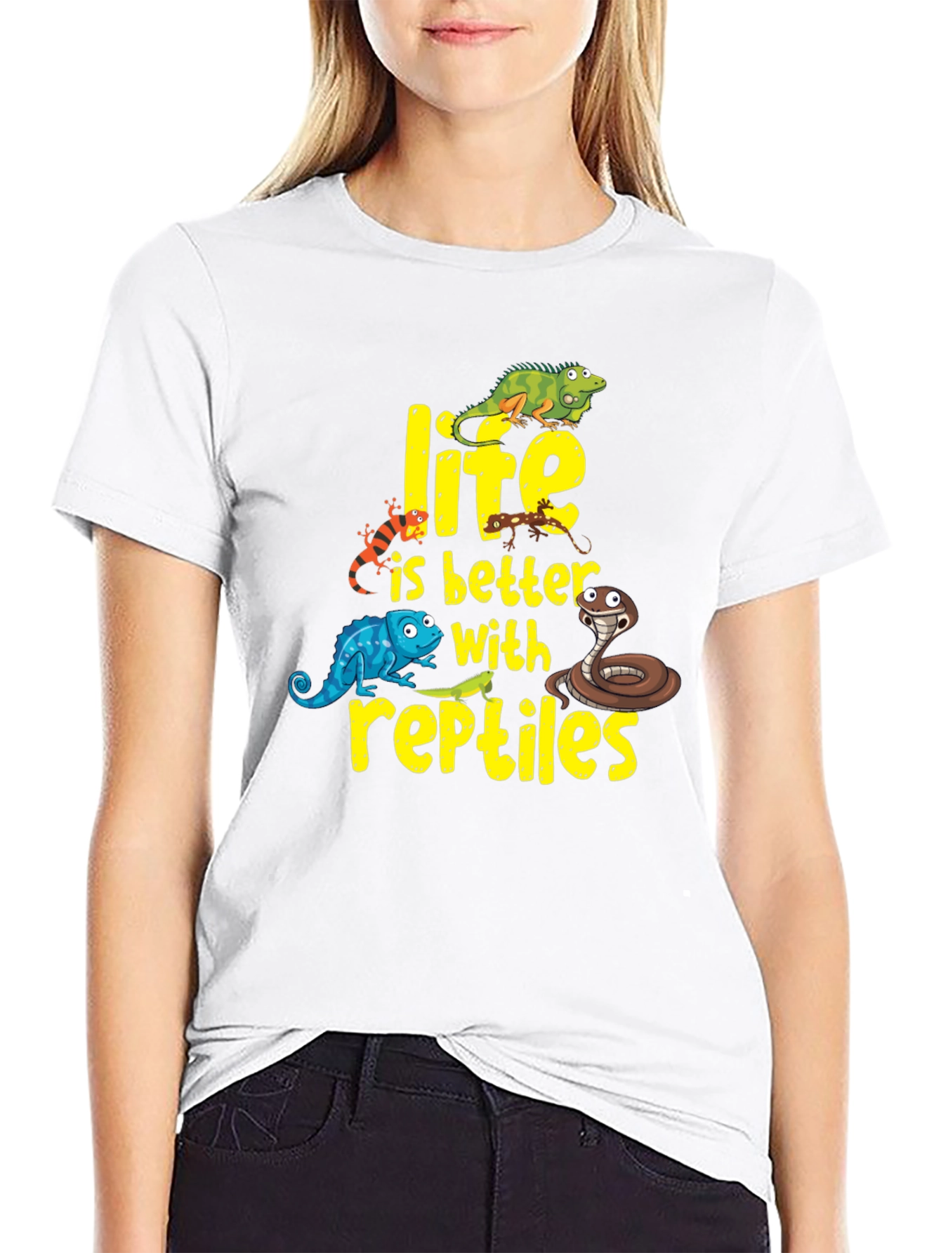 Reptile Lover T-Shirt - Life is Better With Reptiles