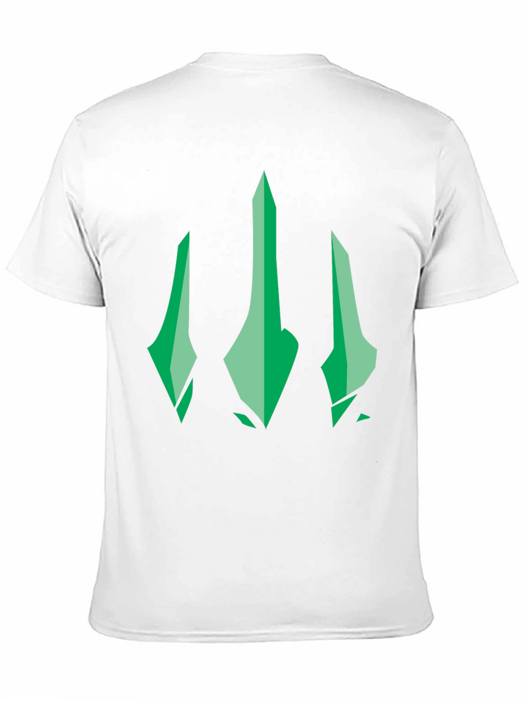 Green Trident Graphic Black T-Shirt