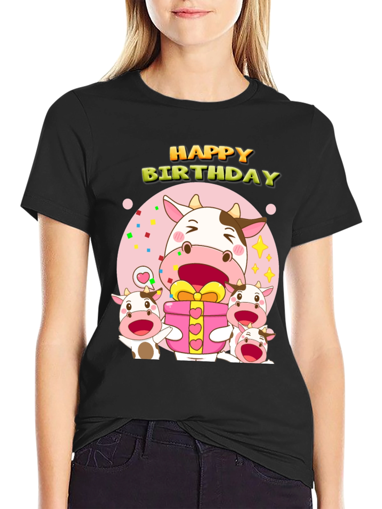 Happy Birthday Cow T-Shirt