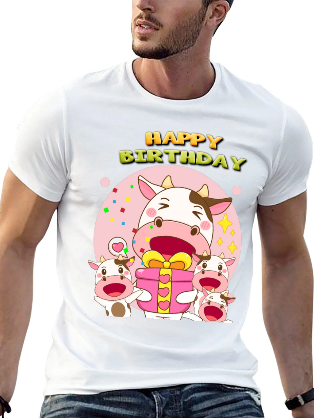 Happy Birthday Cow T-Shirt