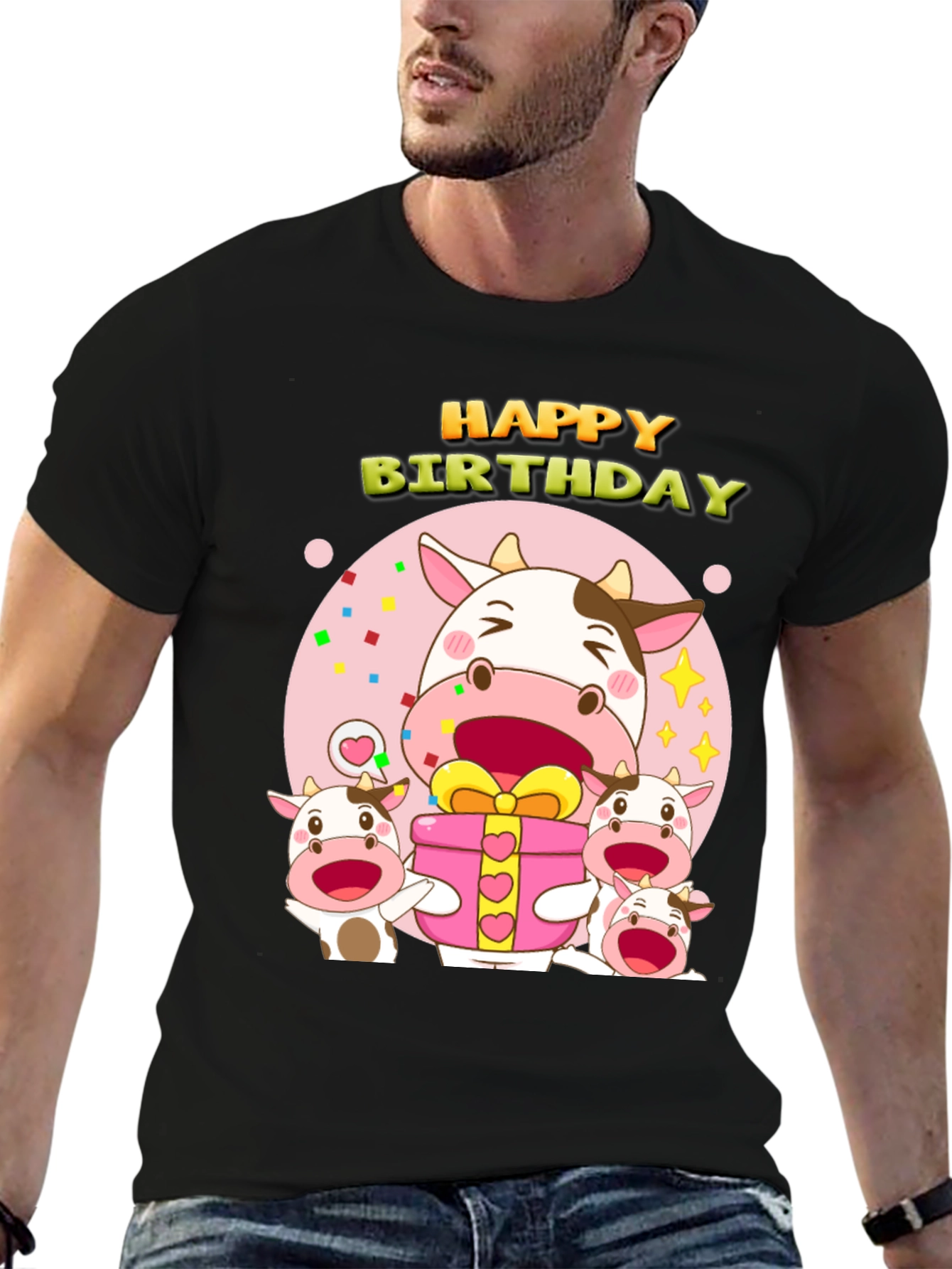 Happy Birthday Cow T-Shirt
