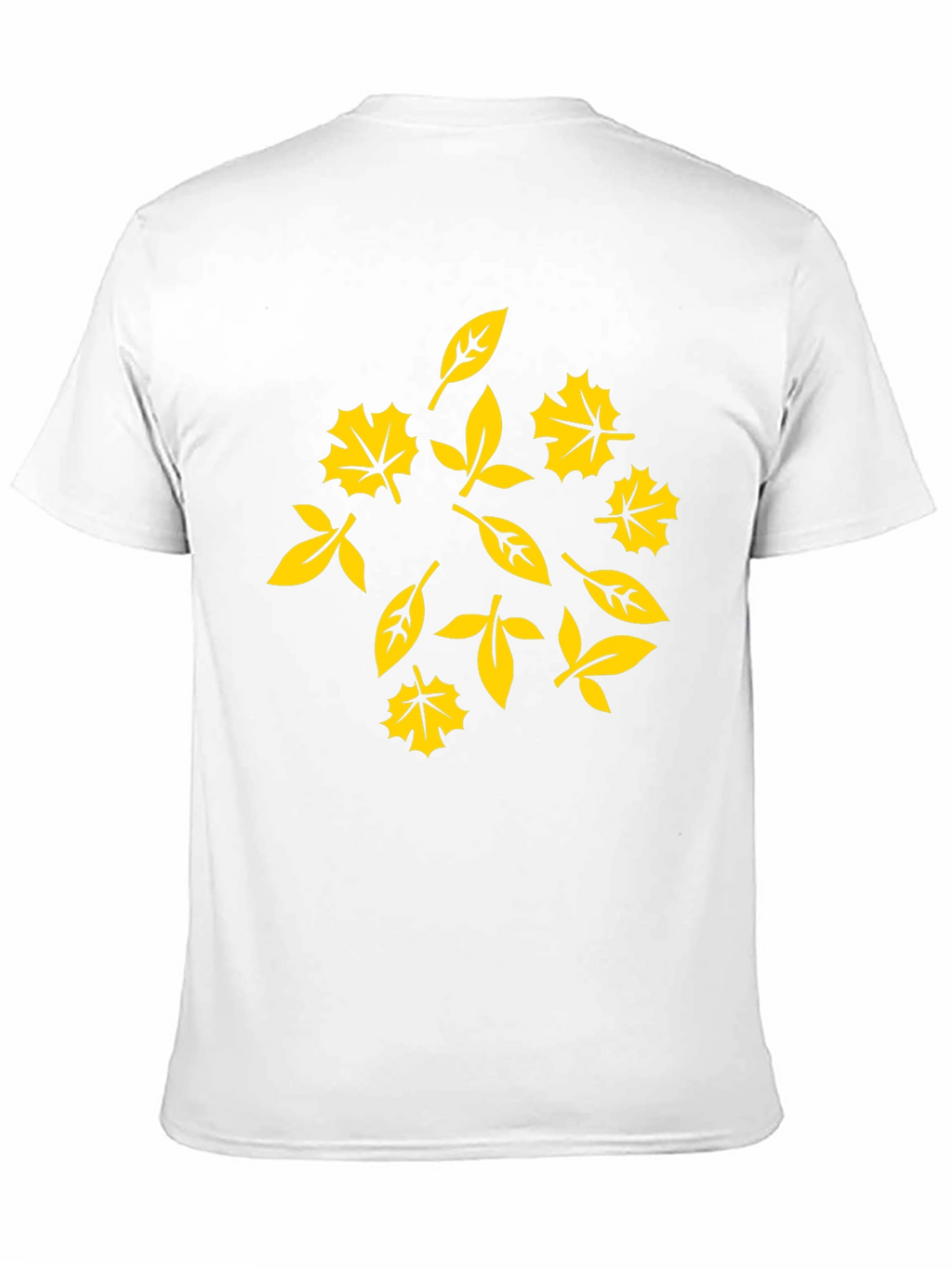 Autumn Leaves Graphic Tee - Stylish Black Cotton T-Shirt