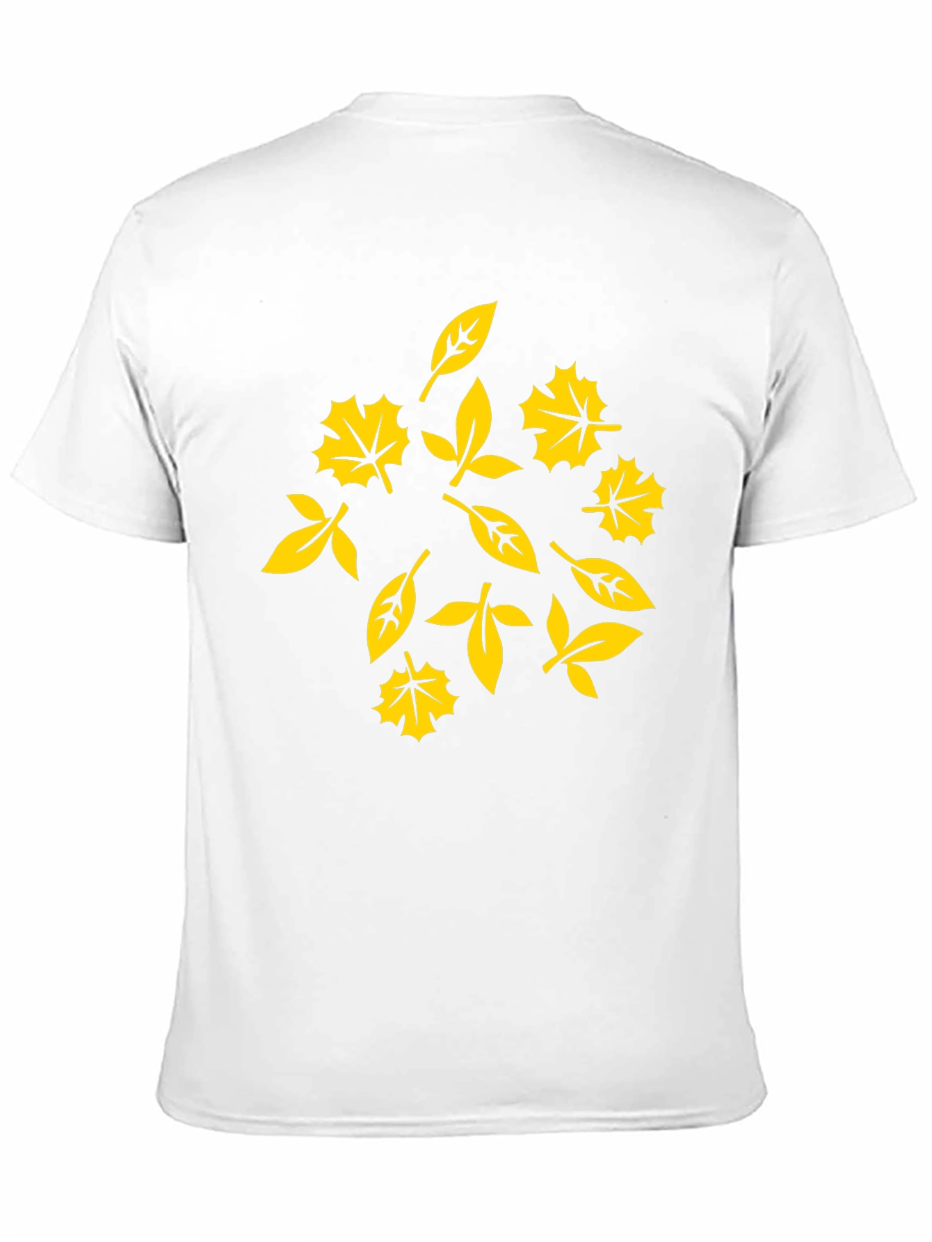 Autumn Leaves Graphic Tee - Stylish Black Cotton T-Shirt