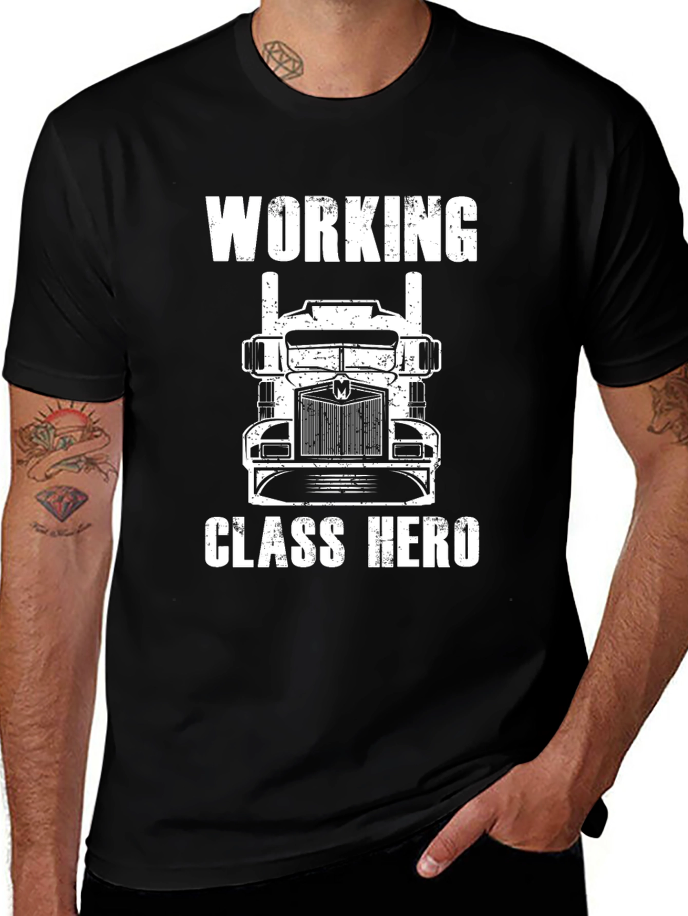 Working Class Hero Trucker T-Shirt