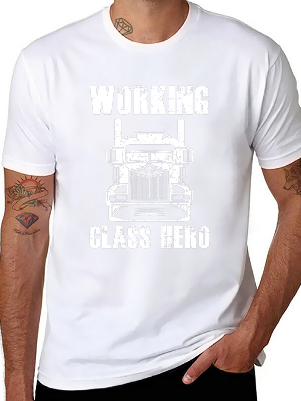 Working Class Hero Trucker T-Shirt