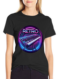 Retro Synthwave Keyboard Graphic Tee