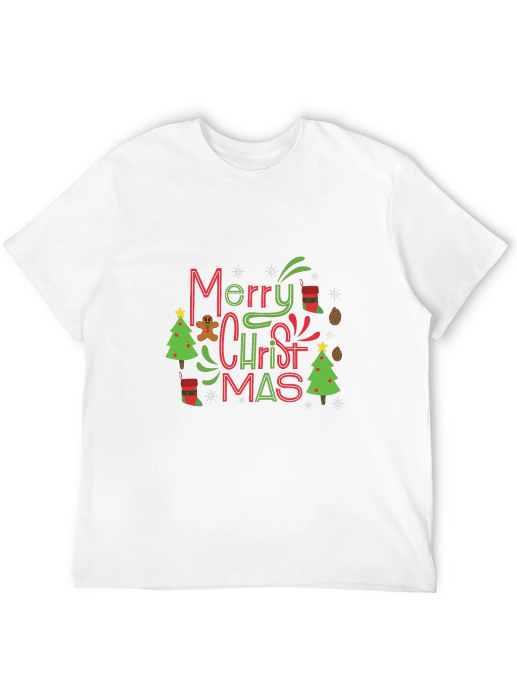 Festive Merry Christmas Graphic Tee