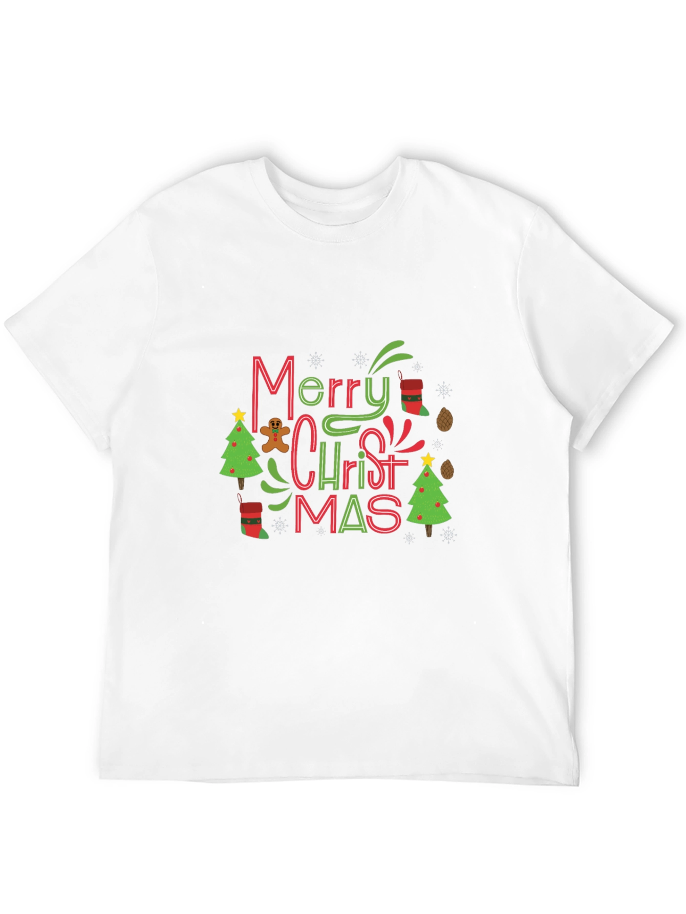 Festive Merry Christmas Graphic Tee