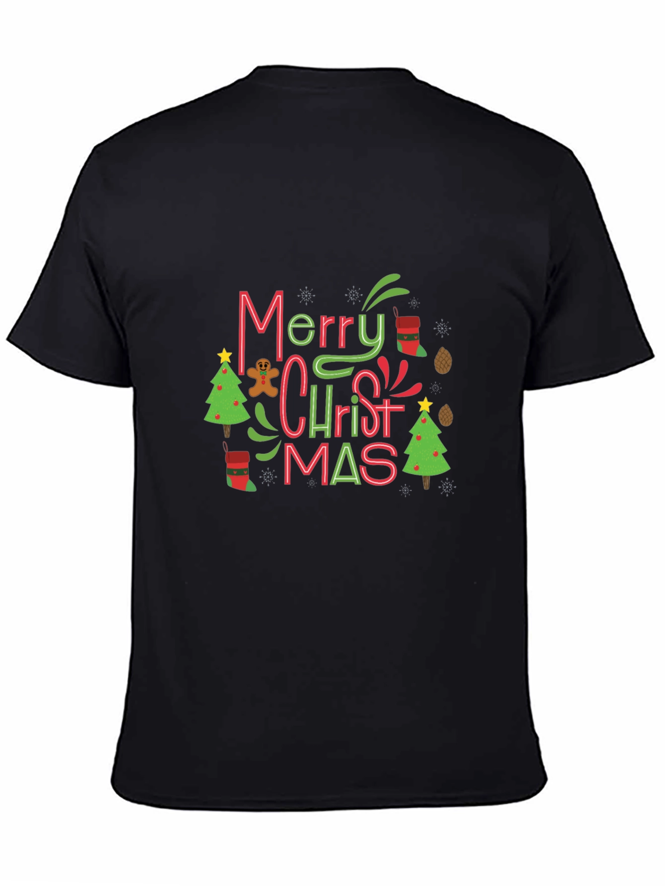 Festive Merry Christmas Graphic Tee