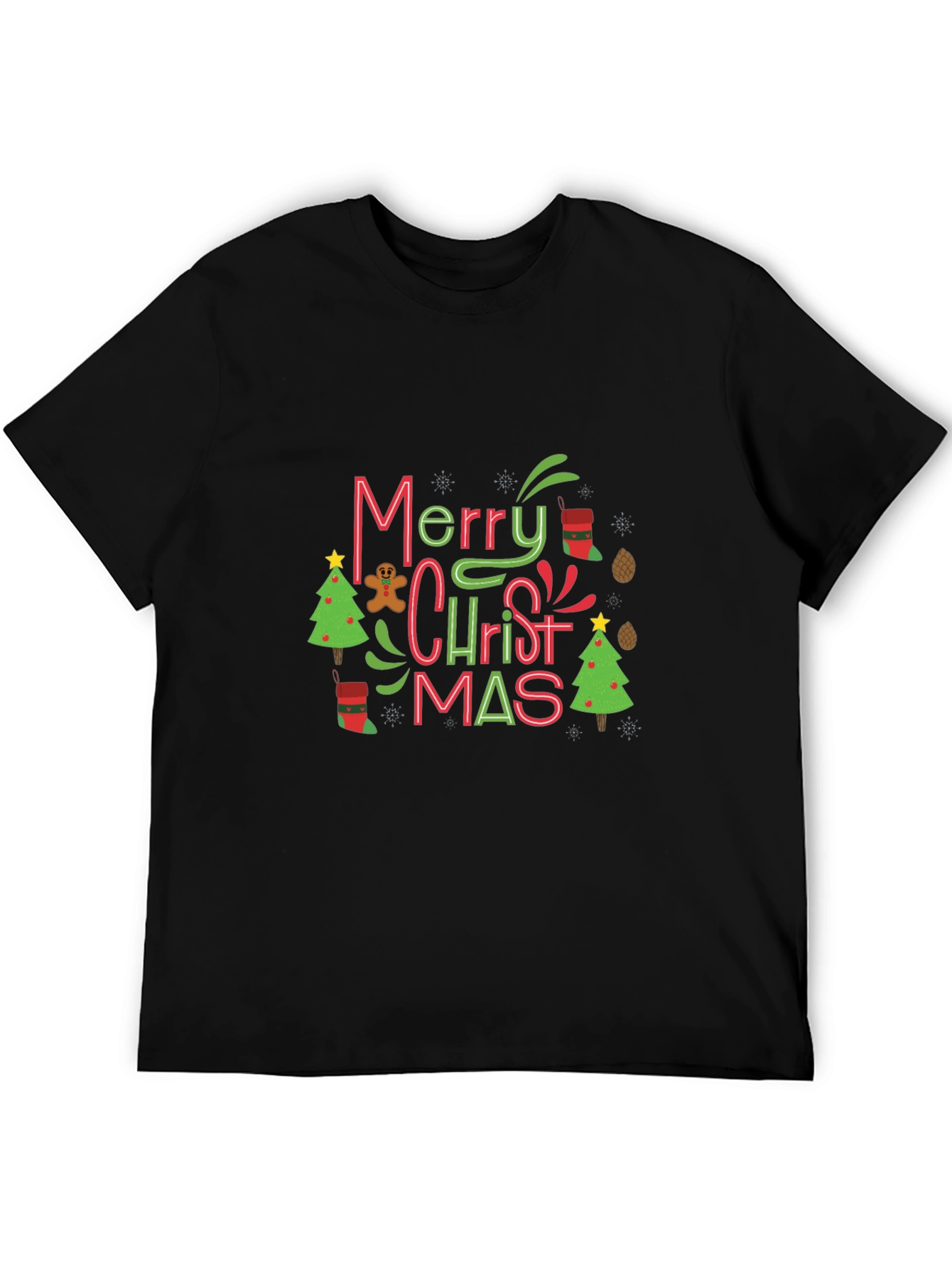 Festive Merry Christmas Graphic Tee