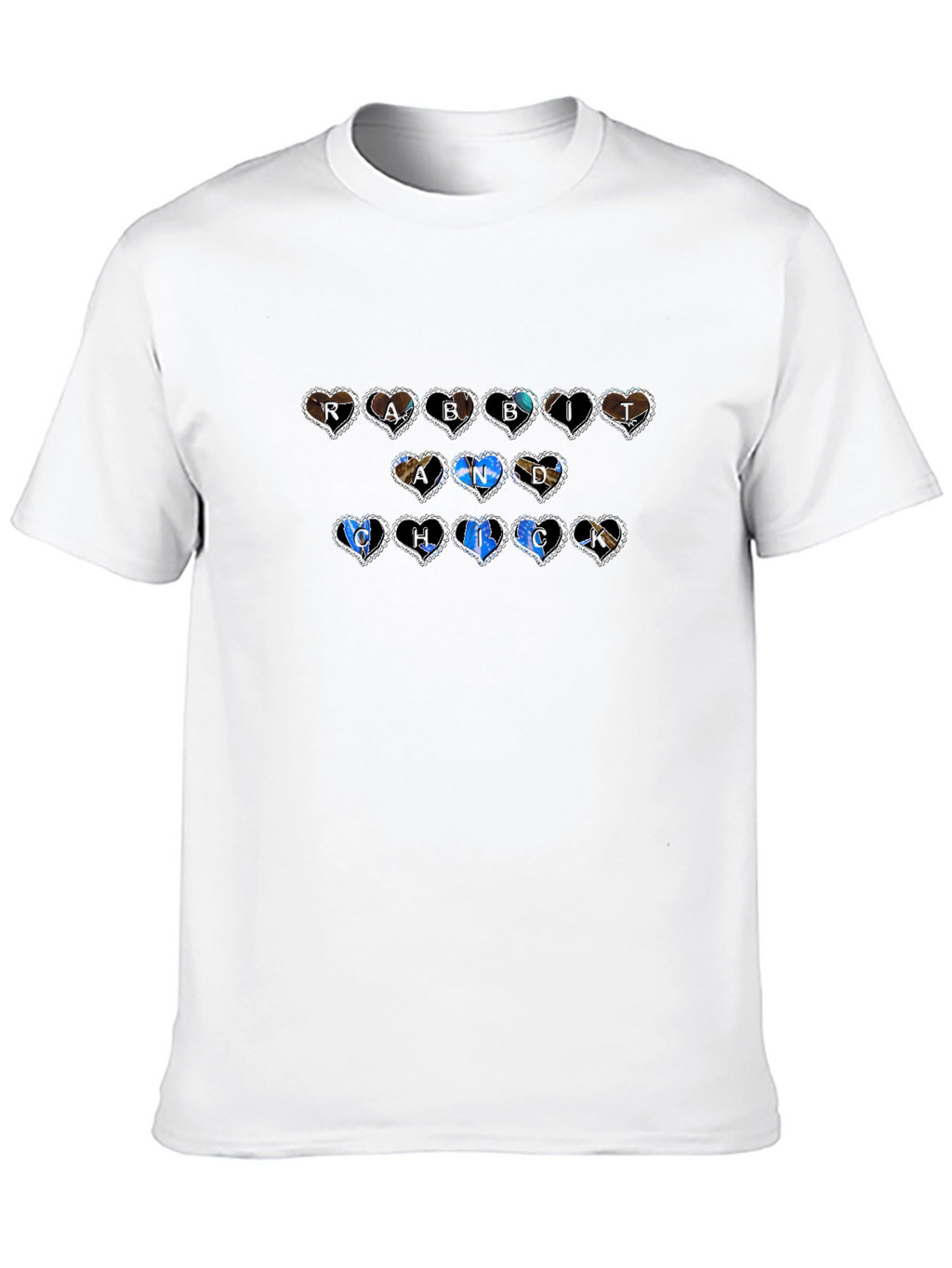 Heart Patterned Graphic Tee