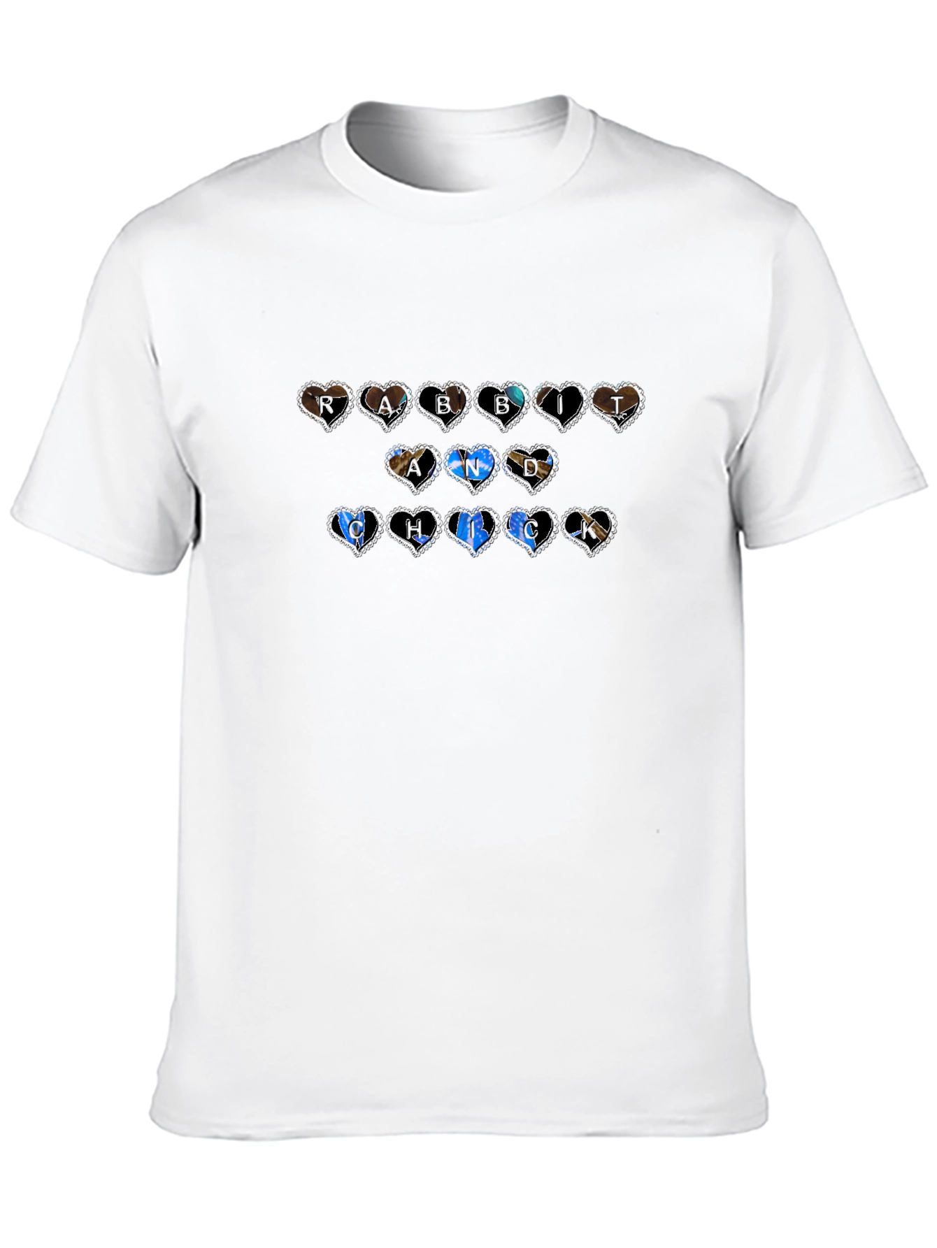 Heart Patterned Graphic Tee