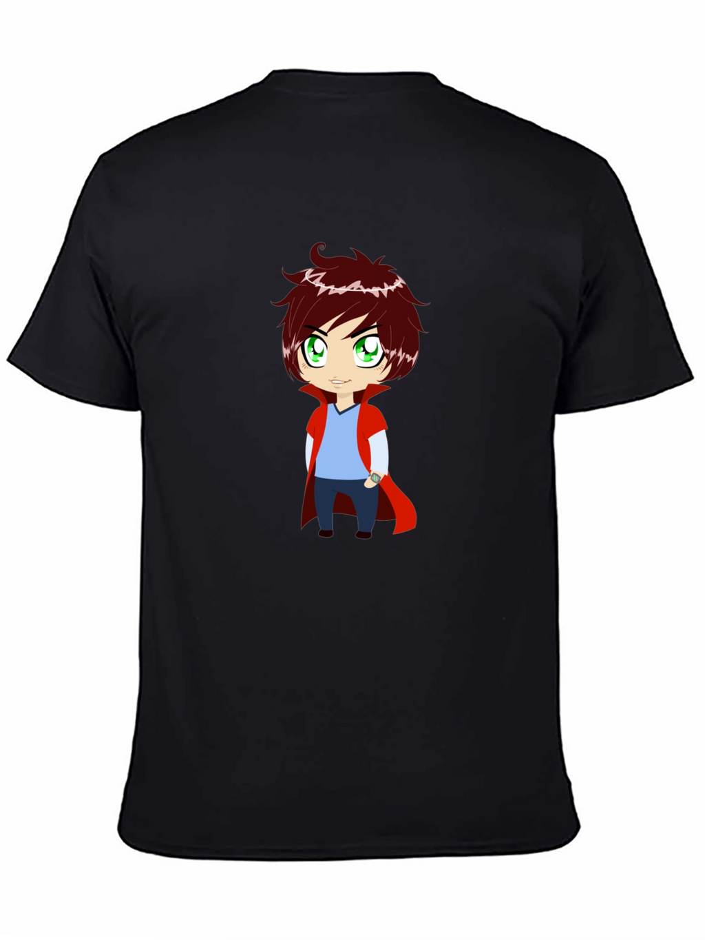 Cartoon Character Black T-Shirt