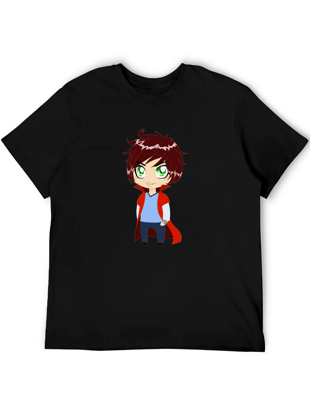 Cartoon Character Black T-Shirt