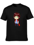 Cartoon Character Black T-Shirt
