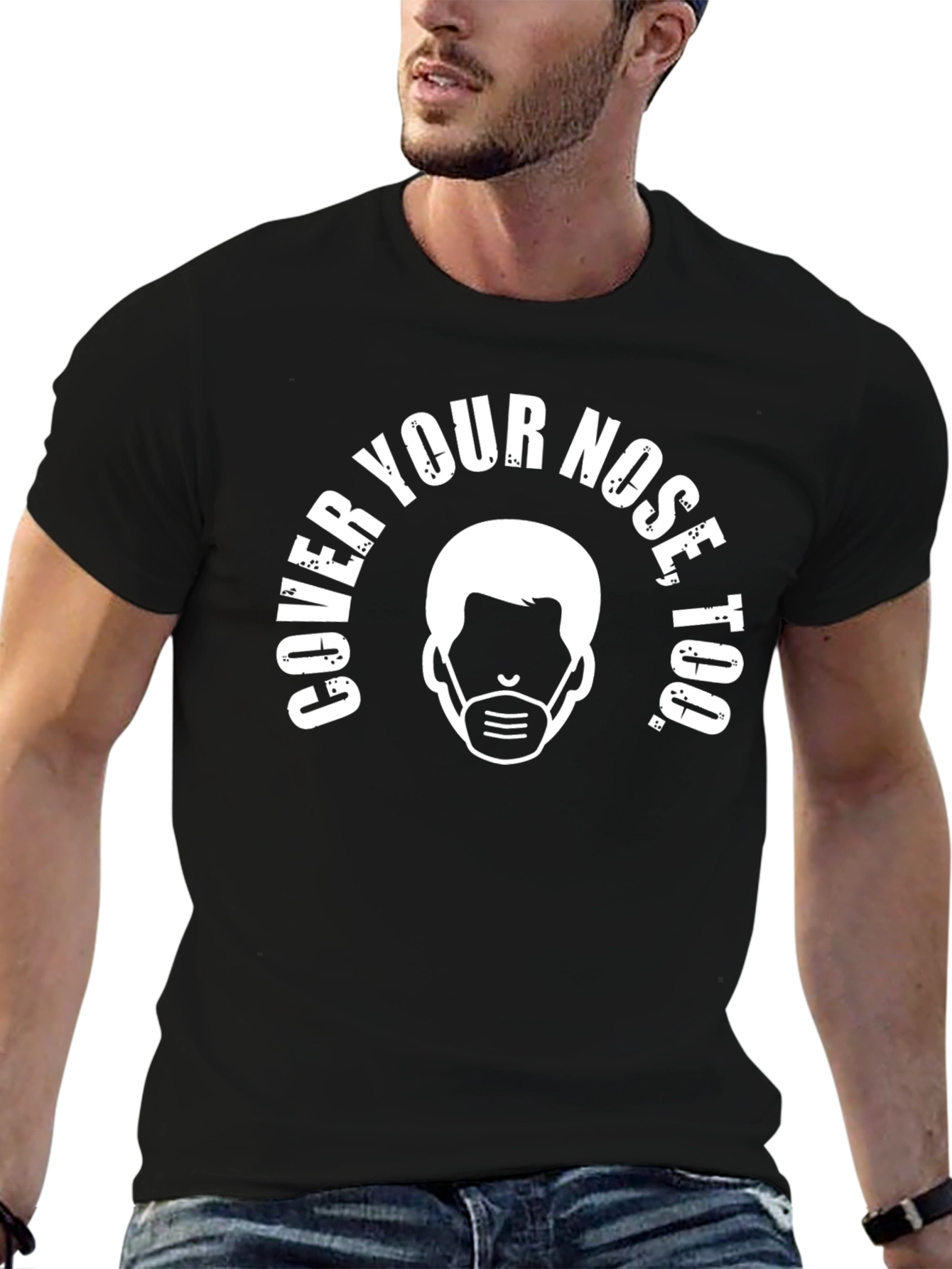 Cover Your Nose Too Graphic T-Shirt