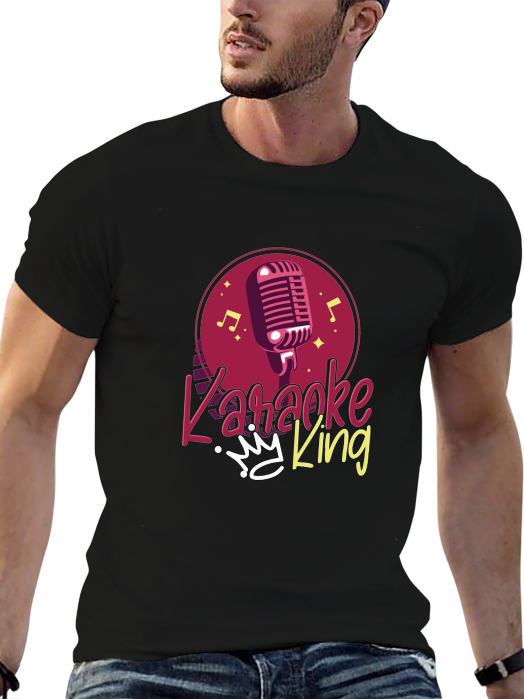 Karaoke King Graphic Tee - Sing Your Heart Out!