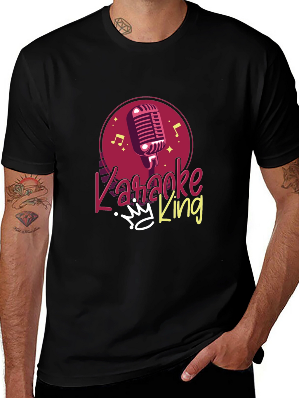 Karaoke King Graphic Tee - Sing Your Heart Out!
