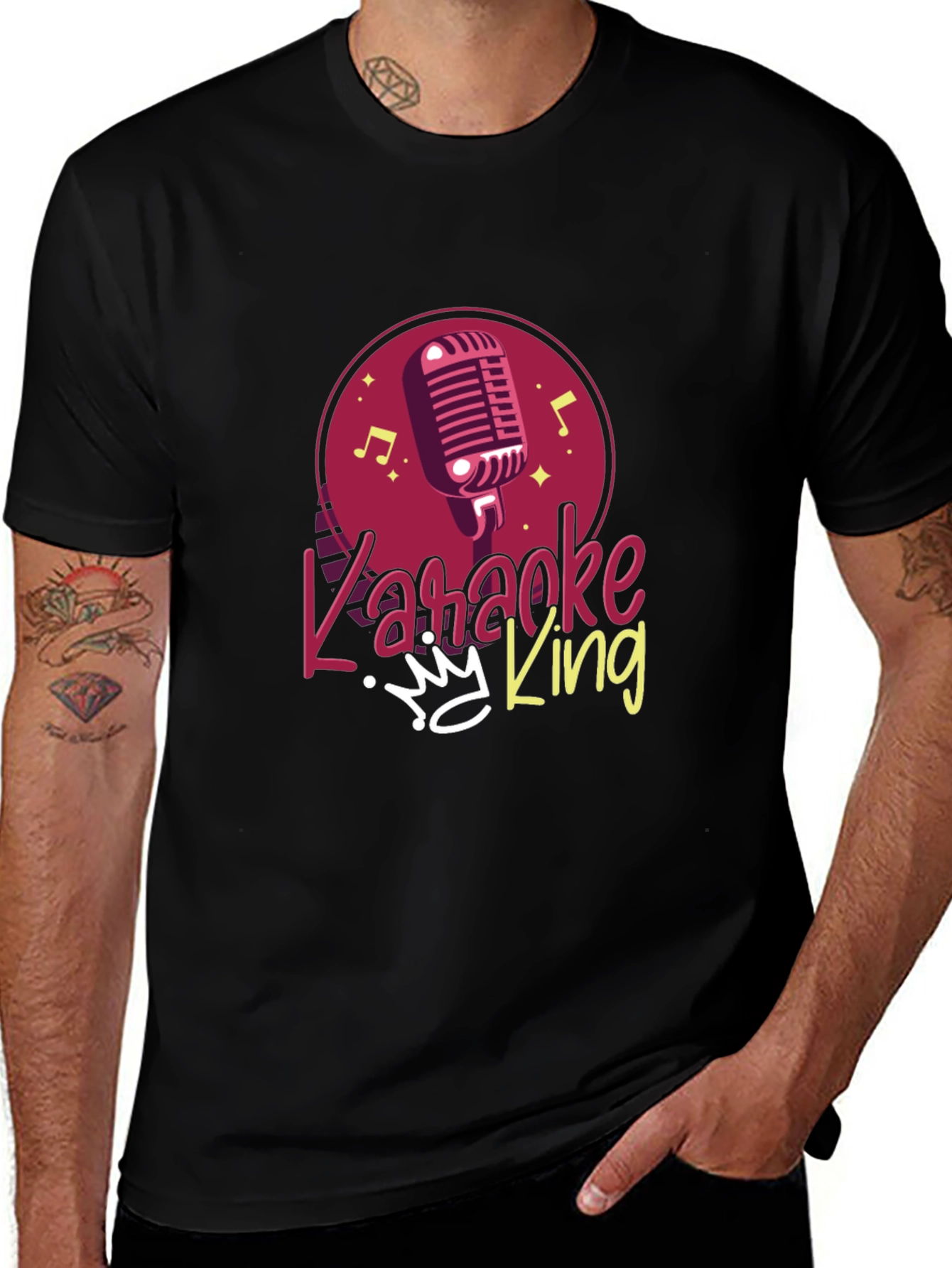 Karaoke King Graphic Tee - Sing Your Heart Out!