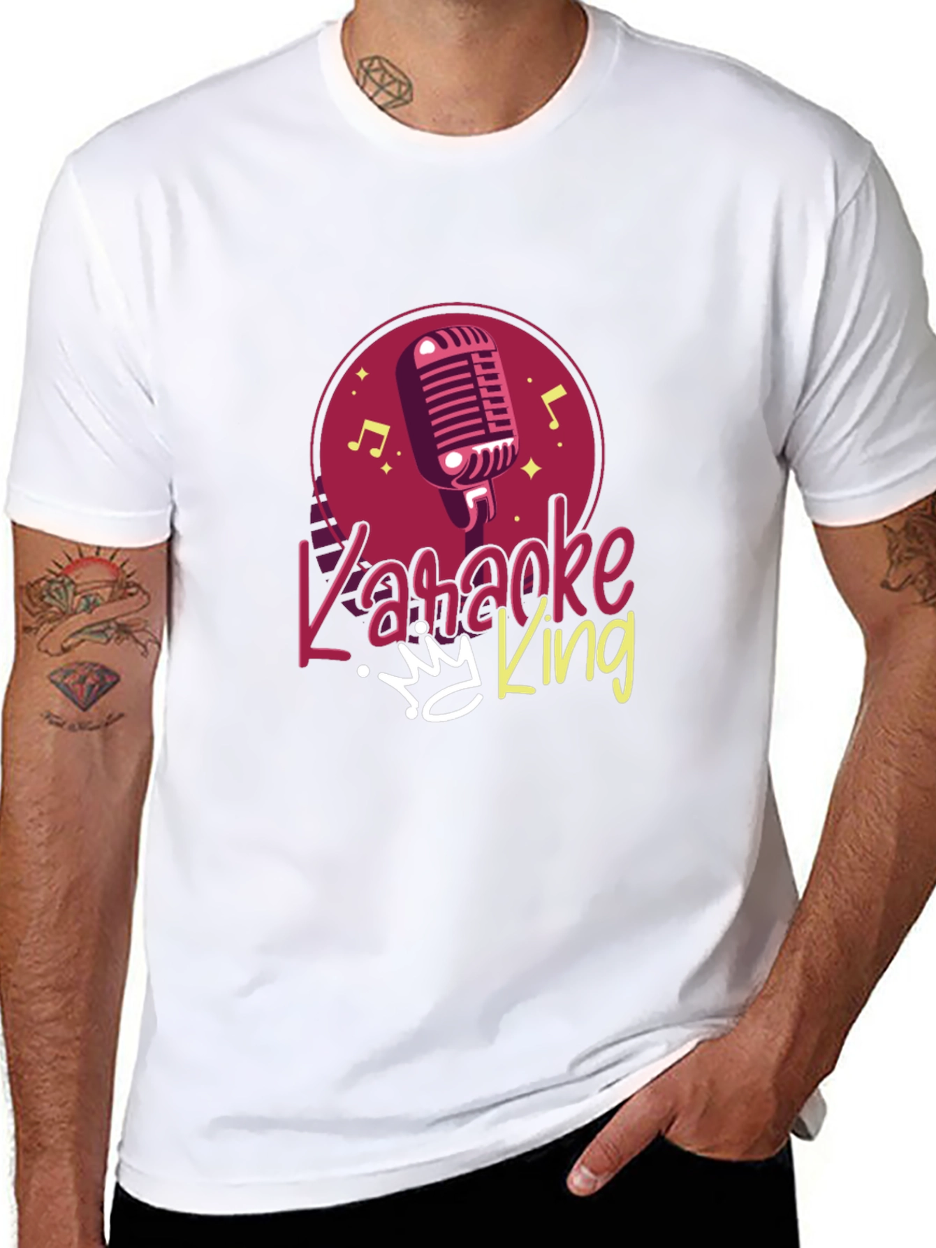 Karaoke King Graphic Tee - Sing Your Heart Out!