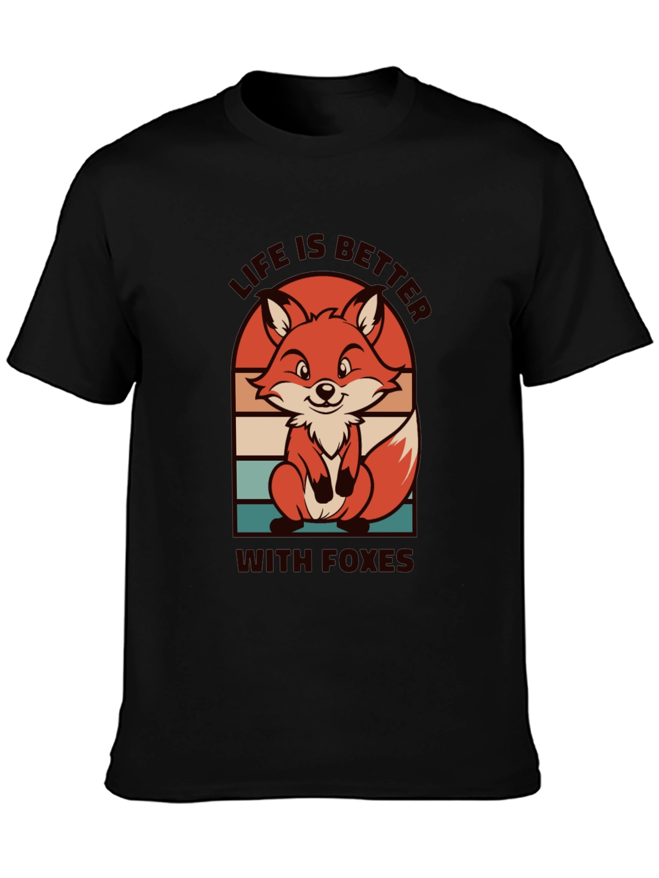 Life is Better with Foxes Graphic T-Shirt