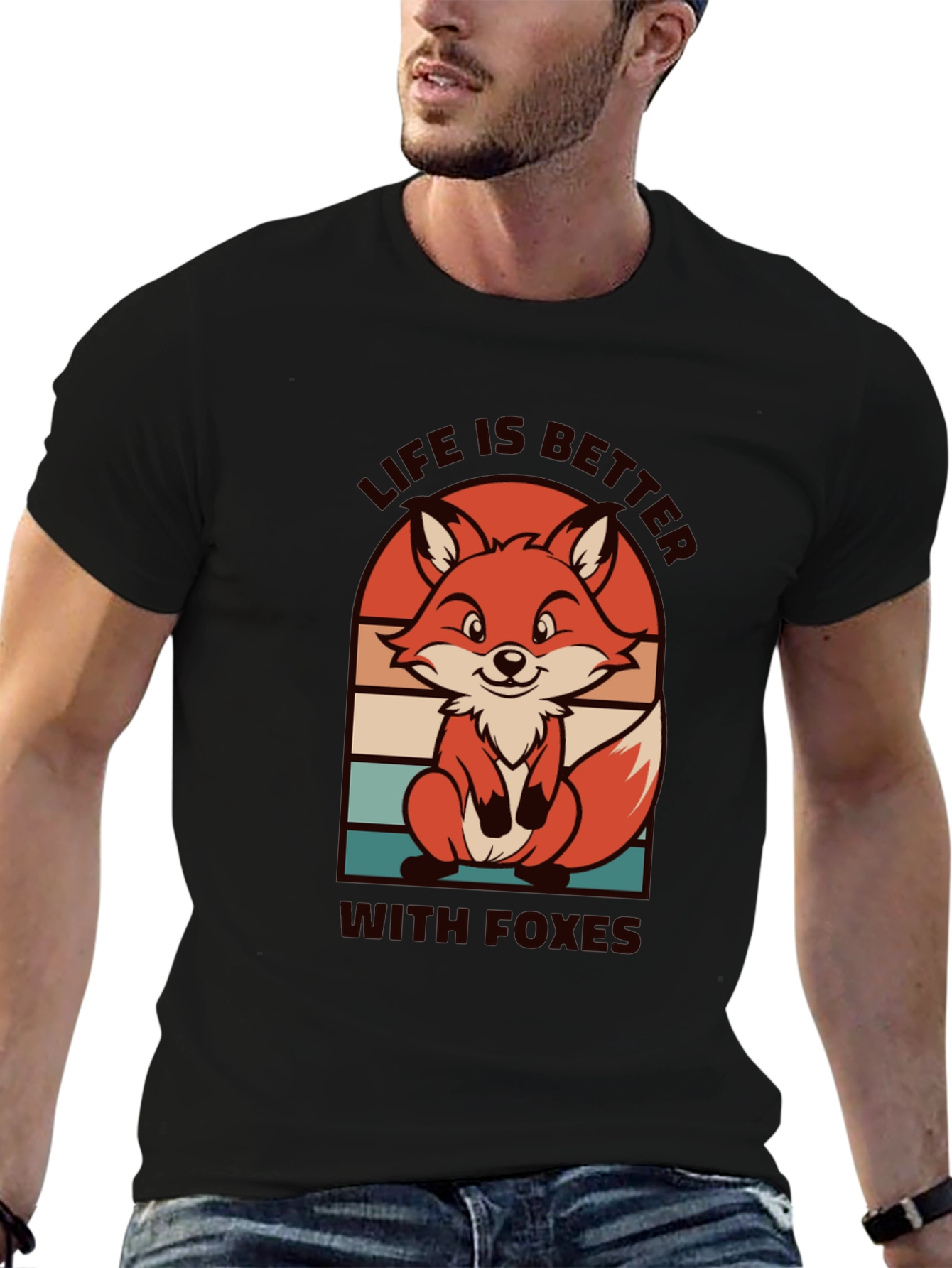 Life is Better with Foxes Graphic T-Shirt