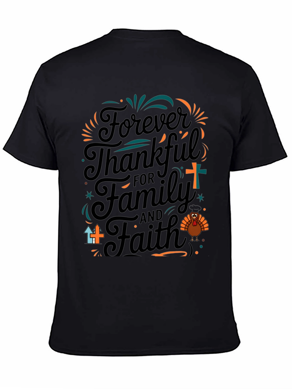 Thankful Family Faith Thanksgiving T-Shirt