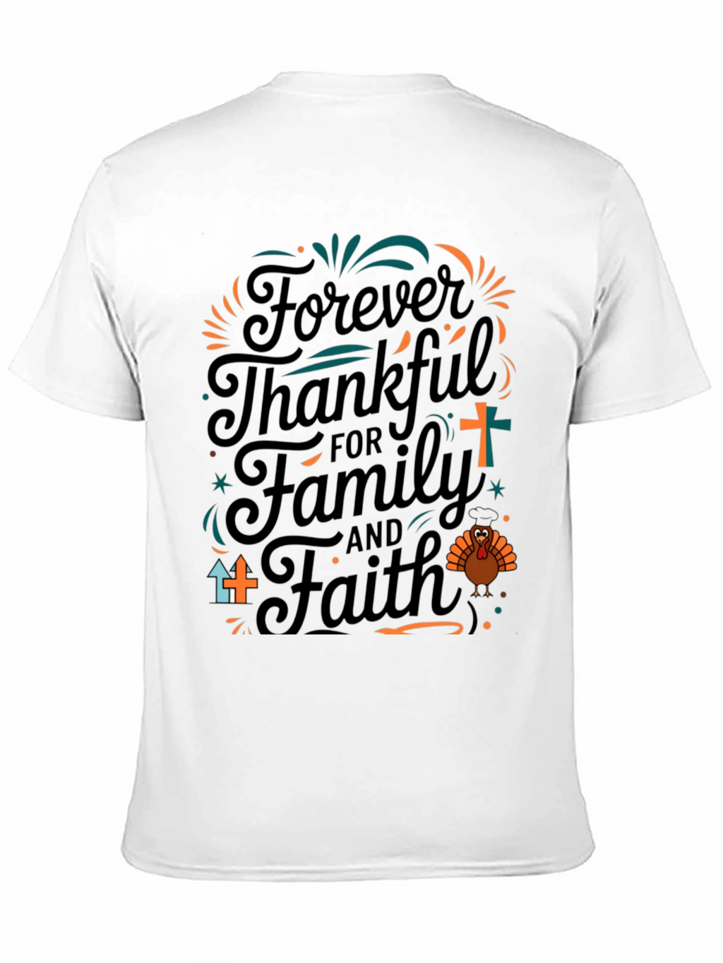 Thankful Family Faith Thanksgiving T-Shirt