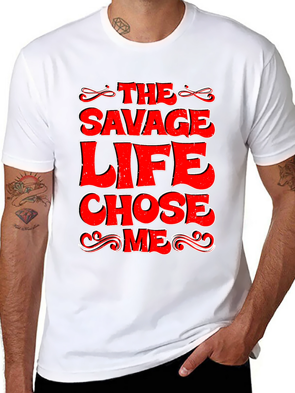 The Savage Life Chose Me Graphic T-Shirt