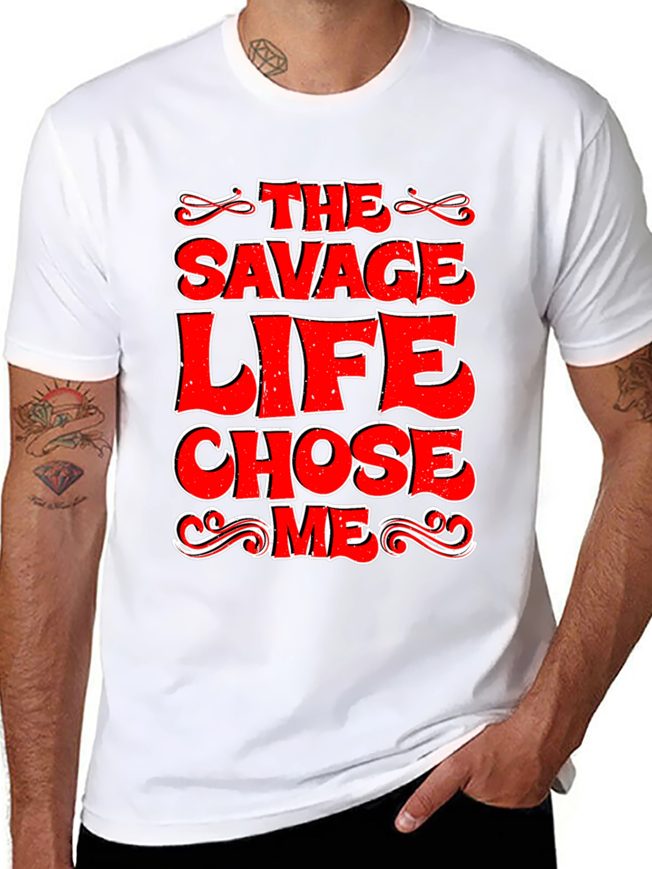 The Savage Life Chose Me Graphic T-Shirt