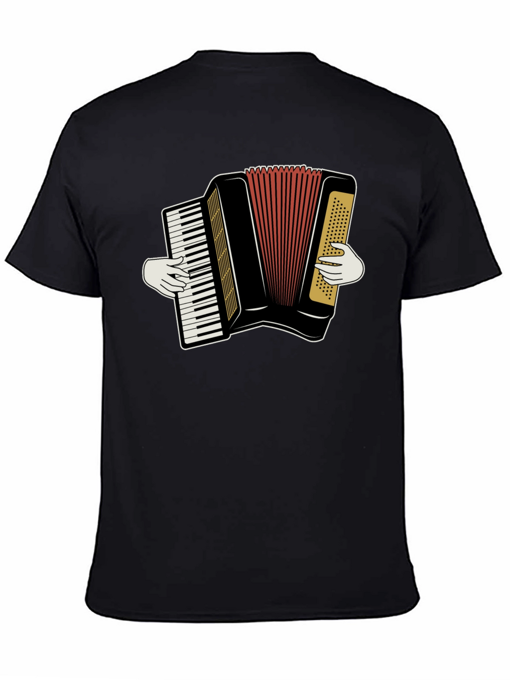 Accordion Player Graphic T-Shirt