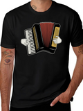 Accordion Player Graphic T-Shirt