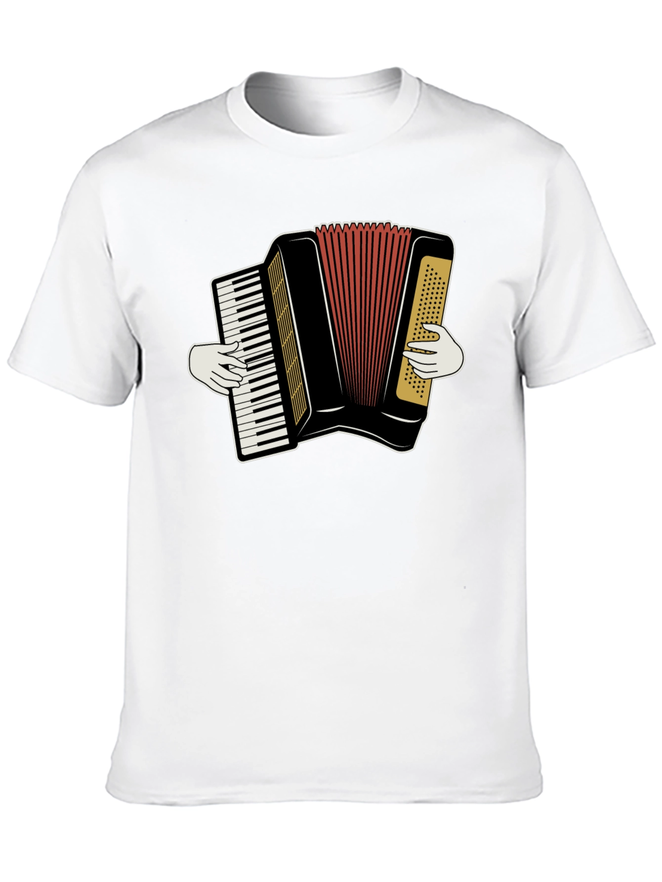 Accordion Player Graphic T-Shirt