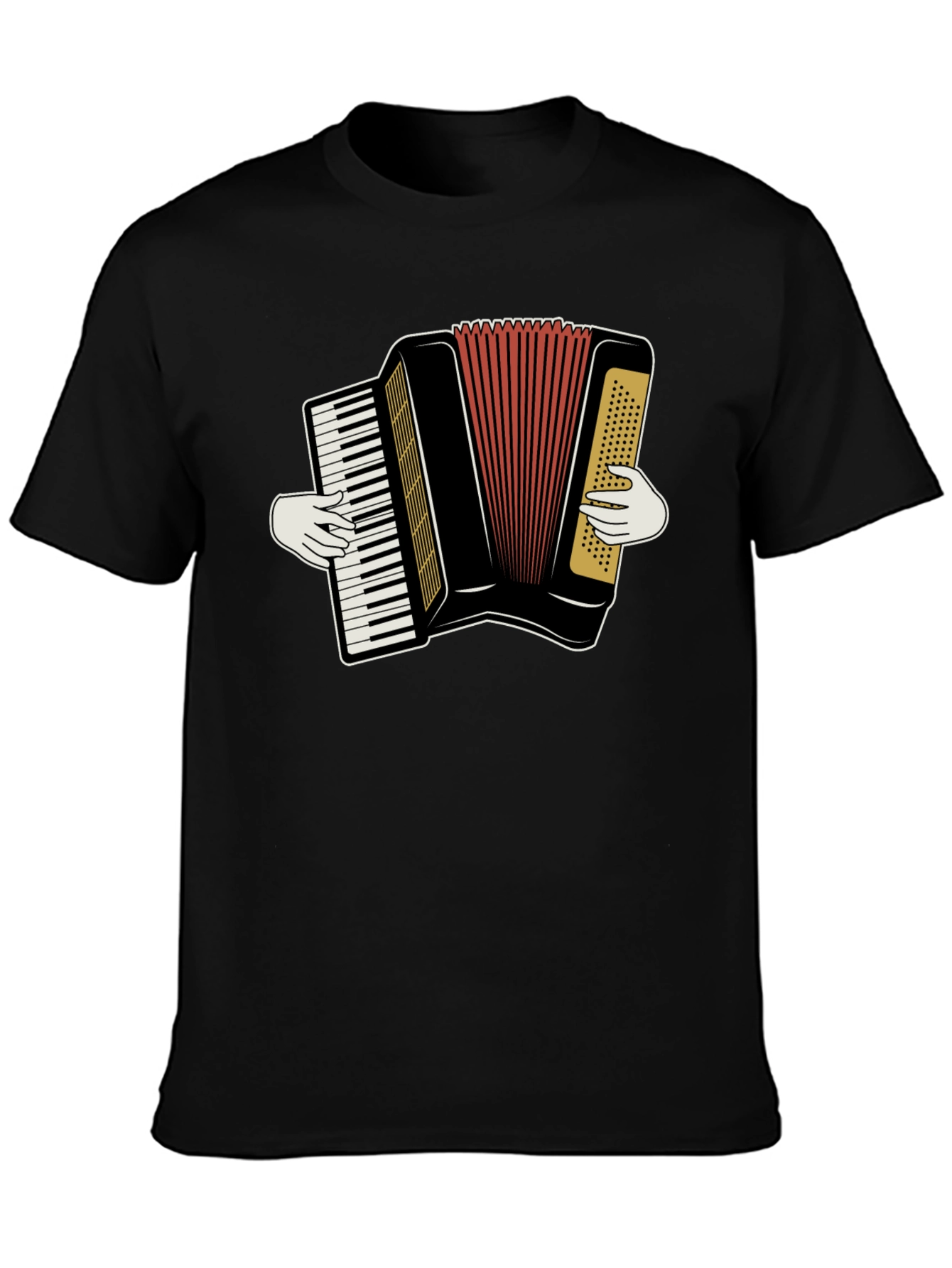 Accordion Player Graphic T-Shirt