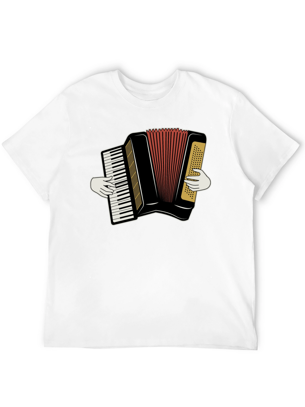 Accordion Player Graphic T-Shirt