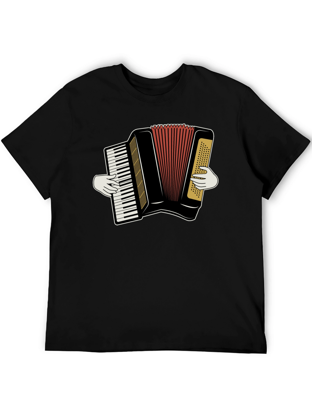 Accordion Player Graphic T-Shirt