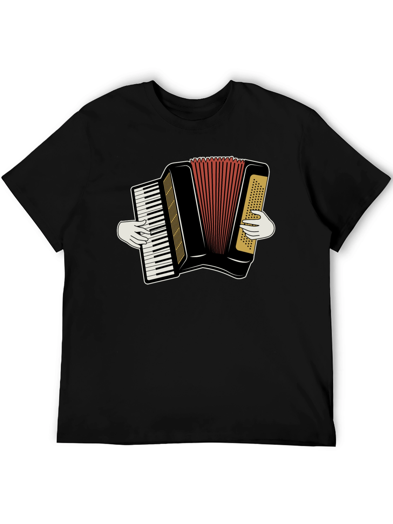 Accordion Player Graphic T-Shirt