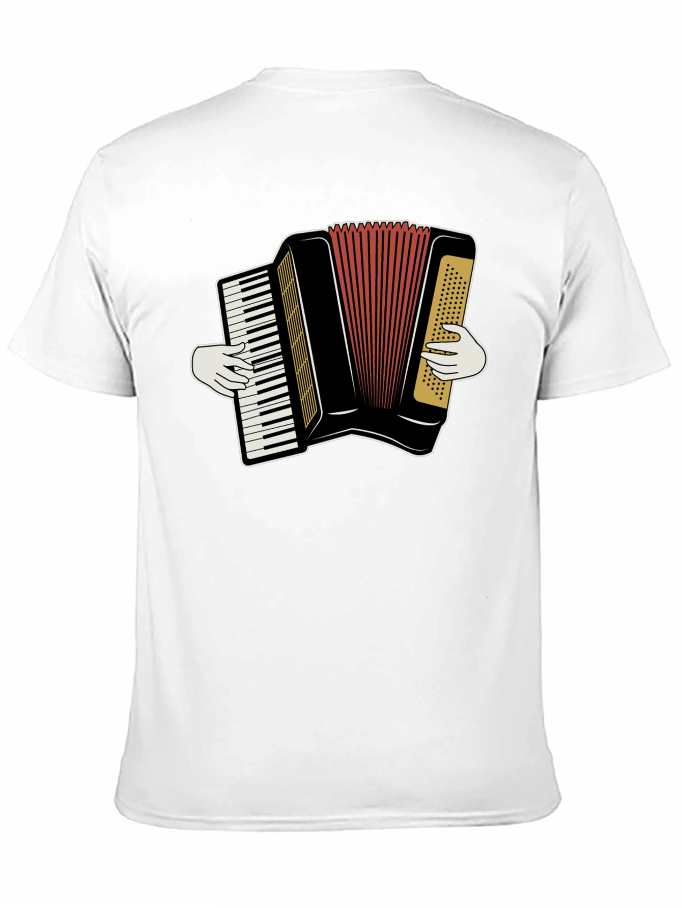 Accordion Player Graphic T-Shirt